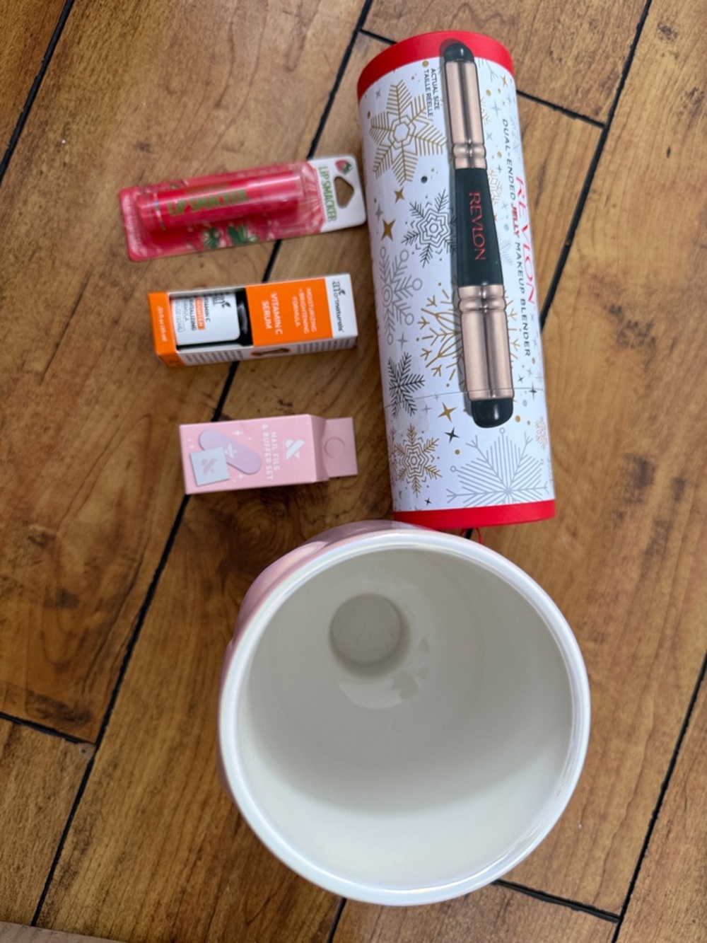 Revlon Rose Gold Travel Hair Tool Set with Pink Ceramic Mug